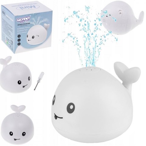 WOOPIE BABY Zabawka do Kąpieli Wieloryb Tryskający Wodą Fontanna LED Woopie