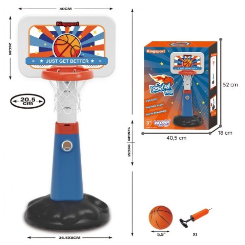 WOOPIE Zestaw Koszykówka Regulacja 99 - 125 cm + Piłka + Pompka Woopie WOOPIE Zestaw Koszykówka Regulacja 99 - 125 cm + Piłka + Pompka Woopie