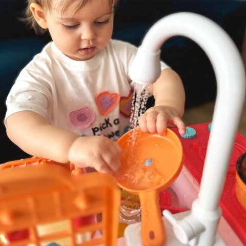 WOOPIE Zlewozmywak 2w1 Kuchnia dla Dzieci Różowa Woopie