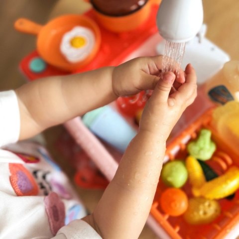 WOOPIE Zlewozmywak 2w1 Kuchnia dla Dzieci Różowa Woopie