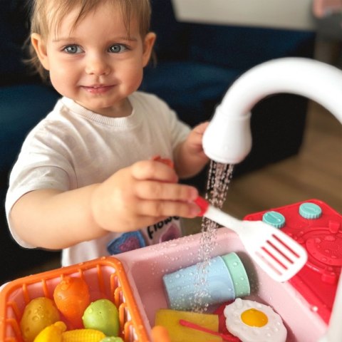 WOOPIE Zlewozmywak 2w1 Kuchnia dla Dzieci Różowa Woopie