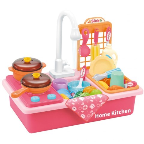 WOOPIE Zlewozmywak 2w1 Kuchnia dla Dzieci Różowa Woopie