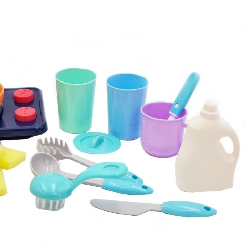 WOOPIE Zlewozmywak 2w1 Kuchnia dla Dzieci Różowa Woopie