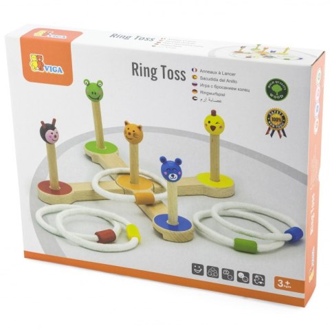 VIGA Drewniana Gra zręcznościowa Krzyżak Rzut do celu Zwierzątka Viga Toys VIGA Drewniana Gra zręcznościowa Krzyżak Rzut do celu Zwierzątka Viga Toys