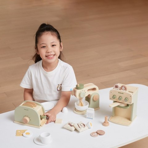 VIGA PolarB Drewniany Ekspres do Kawy Zielony + Akcesoria Viga Toys VIGA PolarB Drewniany Ekspres do Kawy Zielony + Akcesoria Viga Toys