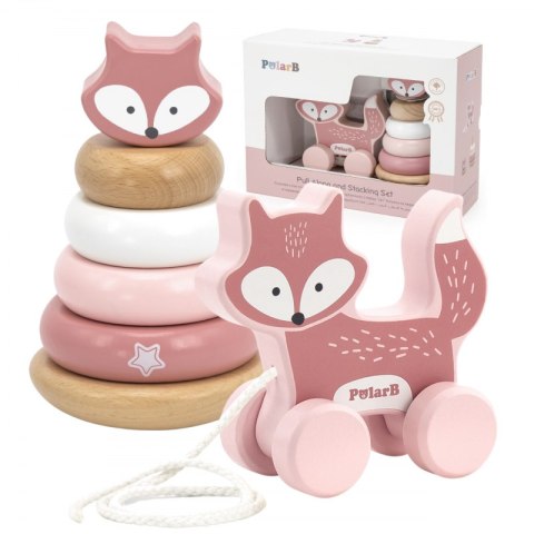 VIGA PolarB Zestaw Lisek Drewniana Piramidka + Lisek do Ciągnięcia Viga Toys VIGA PolarB Zestaw Lisek Drewniana Piramidka + Lisek do Ciągnięcia Viga Toys