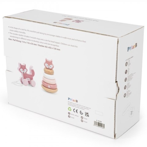 VIGA PolarB Zestaw Lisek Drewniana Piramidka + Lisek do Ciągnięcia Viga Toys VIGA PolarB Zestaw Lisek Drewniana Piramidka + Lisek do Ciągnięcia Viga Toys