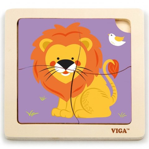 VIGA Poręczne Drewniane Puzzle Lew Viga Toys VIGA Poręczne Drewniane Puzzle Lew Viga Toys