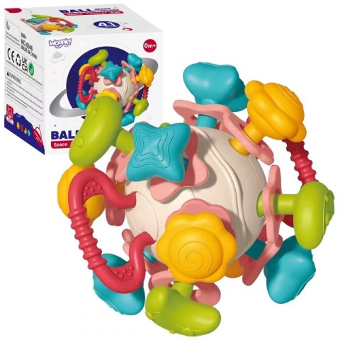 WOOPIE BABY Miękka Grzechotka 4w1 Gryzak Zabawka Sensoryczna dla Niemowląt 0m+ Woopie WOOPIE BABY Miękka Grzechotka 4w1 Gryzak Zabawka Sensoryczna dla Niemowląt 0m+ Woopie