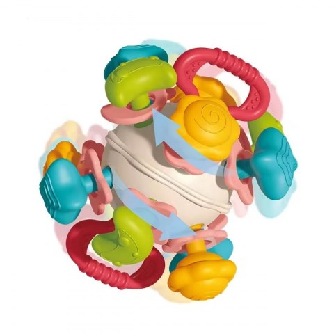WOOPIE BABY Miękka Grzechotka 4w1 Gryzak Zabawka Sensoryczna dla Niemowląt 0m+ Woopie WOOPIE BABY Miękka Grzechotka 4w1 Gryzak Zabawka Sensoryczna dla Niemowląt 0m+ Woopie