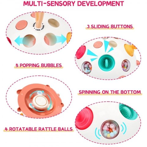WOOPIE BABY Zabawka Sensoryczna 4w1 Jeżyk Pop-it Aktywizujący Woopie WOOPIE BABY Zabawka Sensoryczna 4w1 Jeżyk Pop-it Aktywizujący Woopie