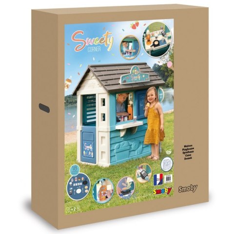 SMOBY Domek Ogrodowy Lodziarnia Sweety Corner Smoby SMOBY Domek Ogrodowy Lodziarnia Sweety Corner Smoby