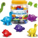 WOOPIE Figurki Montessori Zestaw Edukacyjny Dinozaury do Składania "Dopasuj Cyferki" 10 el. Woopie