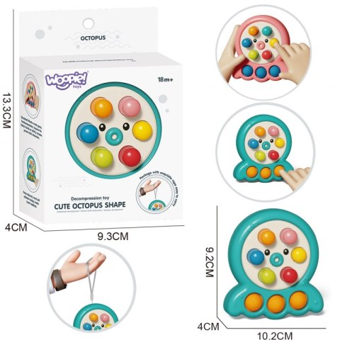 WOOPIE Gra Zręcznościowa Wbijanka Kreta Sznurek Ośmiornica Zielony 2w1 Woopie