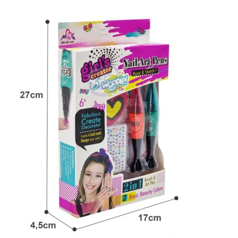 WOOPIE ART&FUN Zestaw do Malowania Paznokci dla Dzieci + 2 Lakiery Woopie Art&Fun WOOPIE ART&FUN Zestaw do Malowania Paznokci dla Dzieci + 2 Lakiery Woopie Art&Fun