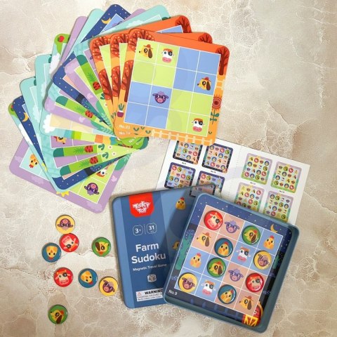 TOOKY TOY Gra Sudoku Dla Dzieci Wersja Farma Tooky Toy TOOKY TOY Gra Sudoku Dla Dzieci Wersja Farma Tooky Toy