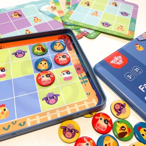 TOOKY TOY Gra Sudoku Dla Dzieci Wersja Farma Tooky Toy TOOKY TOY Gra Sudoku Dla Dzieci Wersja Farma Tooky Toy