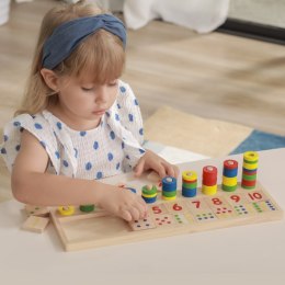 VIGA Drewniane Liczydło Talesa Kreatywna Liczarka Montessori Viga Toys