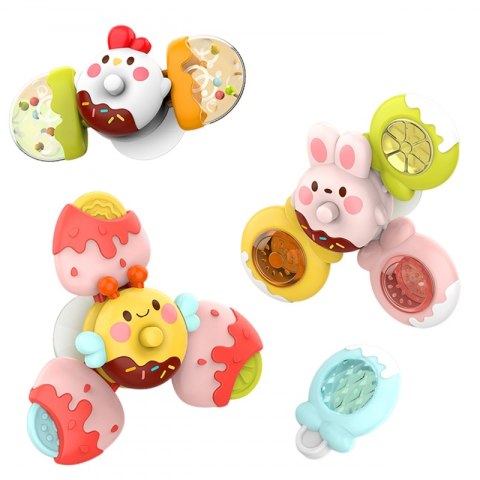 WOOPIE BABY Spinner Zabawka Sensoryczna Pszczoła Kurczak Królik Wymienne 3 szt. Woopie WOOPIE BABY Spinner Zabawka Sensoryczna Pszczoła Kurczak Królik Wymienne 3 szt. Woopie