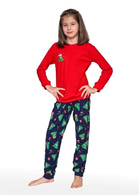 PIŻAMA GIRL YOUNG 592/182 CHRISTMAS TREE DR CORNETTE