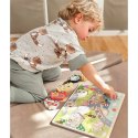 Tooky Toy Drewniane Puzzle Pojazdy Samochody Samolot Statek Miasto Dopasuj Kształty Tooky Toy