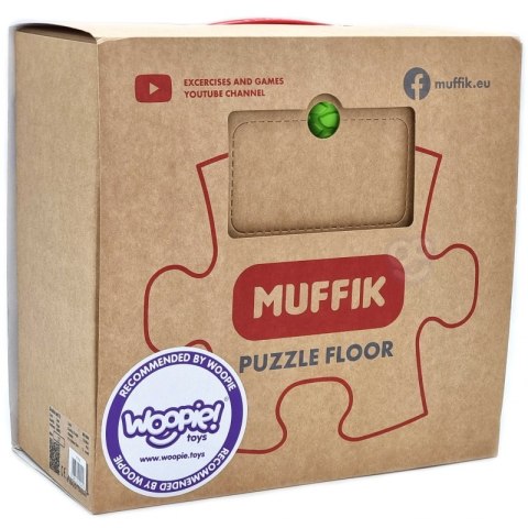 WOOPIE Mata Sensoryczna Ortopedyczna Puzzle Wąż Zielony 6 el. Woopie