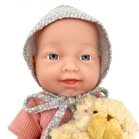 WOOPIE ROYAL Lalka Bobas 36 cm w Ubranku z Misiem Akcesoria do Karmienia Woopie Royal WOOPIE ROYAL Lalka Bobas 36 cm w Ubranku z Misiem Akcesoria do Karmienia Woopie Royal