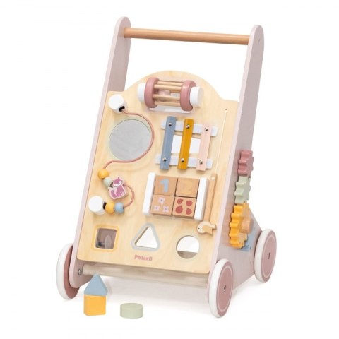 VIGA PolarB Drewniany Pchacz Chodzik Różowy Edukacyjny Viga Toys VIGA PolarB Drewniany Pchacz Chodzik Różowy Edukacyjny Viga Toys