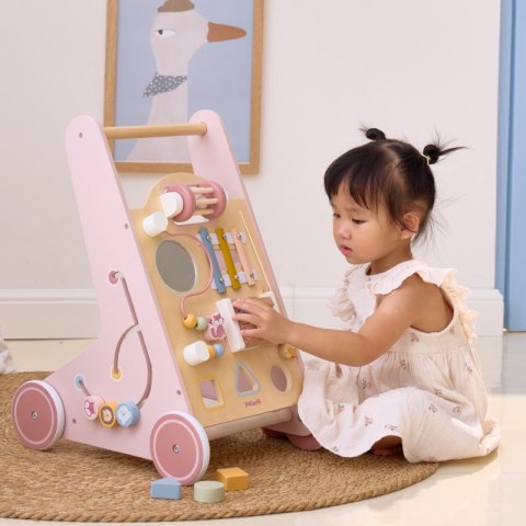 VIGA PolarB Drewniany Pchacz Chodzik Różowy Edukacyjny Viga Toys VIGA PolarB Drewniany Pchacz Chodzik Różowy Edukacyjny Viga Toys