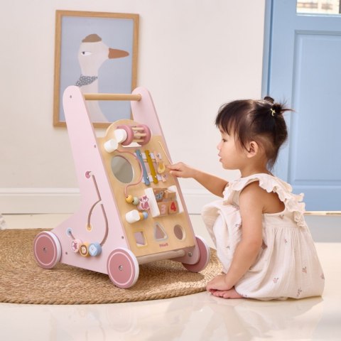 VIGA PolarB Drewniany Pchacz Chodzik Różowy Edukacyjny Viga Toys VIGA PolarB Drewniany Pchacz Chodzik Różowy Edukacyjny Viga Toys