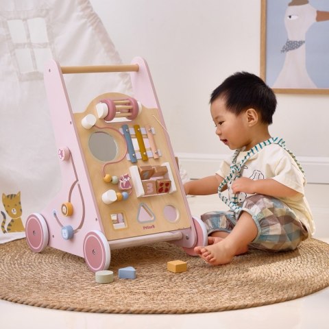 VIGA PolarB Drewniany Pchacz Chodzik Różowy Edukacyjny Viga Toys VIGA PolarB Drewniany Pchacz Chodzik Różowy Edukacyjny Viga Toys