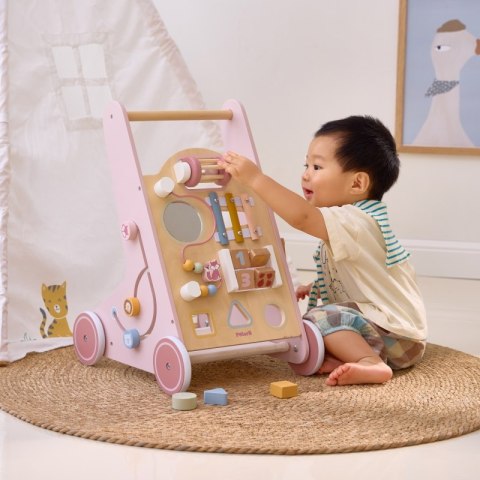 VIGA PolarB Drewniany Pchacz Chodzik Różowy Edukacyjny Viga Toys VIGA PolarB Drewniany Pchacz Chodzik Różowy Edukacyjny Viga Toys