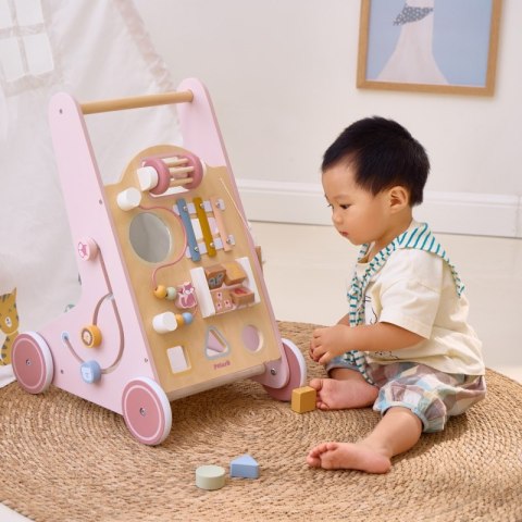 VIGA PolarB Drewniany Pchacz Chodzik Różowy Edukacyjny Viga Toys VIGA PolarB Drewniany Pchacz Chodzik Różowy Edukacyjny Viga Toys