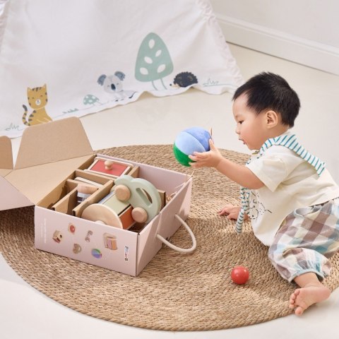 VIGA Zestaw Zabawek Edukacyjnych Pudełko Box od 6 miesiąca do 12 miesiąca Viga Toys VIGA Zestaw Zabawek Edukacyjnych Pudełko Box od 6 miesiąca do 12 miesiąca Viga Toys