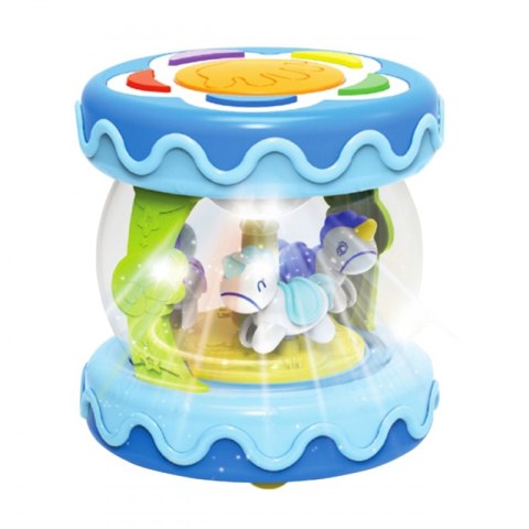 WOOPIE BABY Bębenek Pozytywka Projektor 3w1 Zabawka Muzyczna dla Niemowląt + Walec Roller do Nauki Raczkowania Woopie Baby WOOPIE BABY Bębenek Pozytywka Projektor 3w1 Zabawka Muzyczna dla Niemowląt + Walec Roller do Nauki Raczkowania Woopie Baby