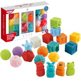 WOOPIE BABY Sensory Puzzles Squeeze Puzzle Sound Learning to Count 20 el. Woopie Baby