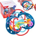 WOOPIE BABY Zabawka Sensoryczna 2w1 Gryzak Grzechotka Montessori Woopie Baby WOOPIE BABY Zabawka Sensoryczna 2w1 Gryzak Grzechotka Montessori Woopie Baby