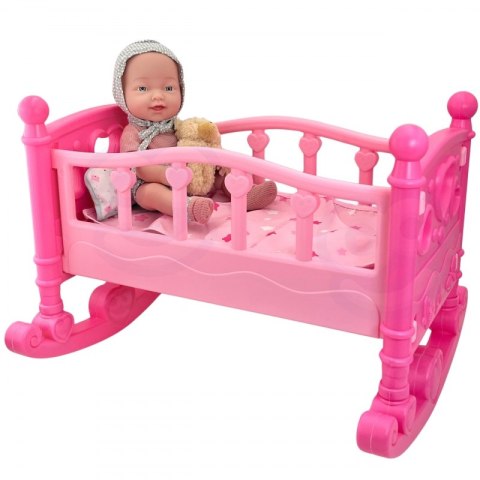 WOOPIE ROYAL Lalka Bobas 36 cm w Ubranku z Misiem Akcesoria do Karmienia Woopie Royal WOOPIE ROYAL Lalka Bobas 36 cm w Ubranku z Misiem Akcesoria do Karmienia Woopie Royal