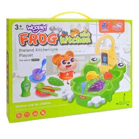 WOOPIE Zlewozmywak Żabka Kuchnia na Baterie Funkcja Wody 14 el. Woopie WOOPIE Zlewozmywak Żabka Kuchnia na Baterie Funkcja Wody 14 el. Woopie