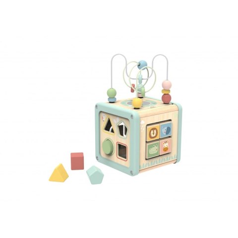 TOOKY TOY Drewniana Kostka Aktywności Sorter Labirynt Tooky Toy TOOKY TOY Drewniana Kostka Aktywności Sorter Labirynt Tooky Toy