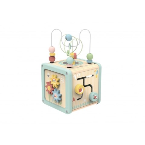 TOOKY TOY Drewniana Kostka Aktywności Sorter Labirynt Tooky Toy TOOKY TOY Drewniana Kostka Aktywności Sorter Labirynt Tooky Toy