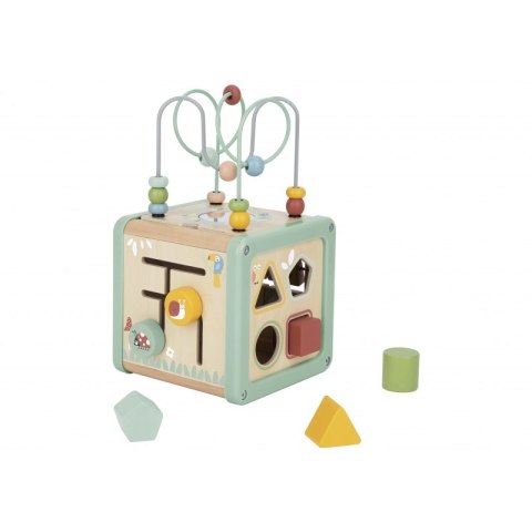 TOOKY TOY Drewniana Kostka Aktywności Sorter Labirynt Tooky Toy TOOKY TOY Drewniana Kostka Aktywności Sorter Labirynt Tooky Toy