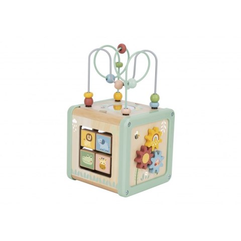 TOOKY TOY Drewniana Kostka Aktywności Sorter Labirynt Tooky Toy TOOKY TOY Drewniana Kostka Aktywności Sorter Labirynt Tooky Toy