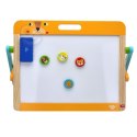 TOOKY TOY Tablica Edukacyjna 2w1 Magnetyczna Kredowa dla Dzieci Magnesy Gąbka 6 el. Tooky Toy