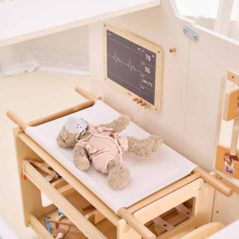 VIGA Duży Drewniany Ambulans Zestaw Karetka Małych Ratowników Akcesoria 25 el. Viga Toys VIGA Duży Drewniany Ambulans Zestaw Karetka Małych Ratowników Akcesoria 25 el. Viga Toys