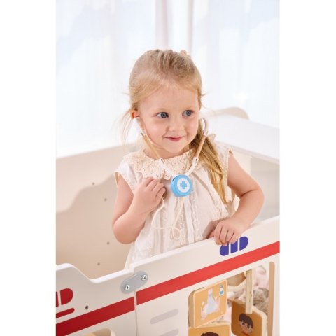 VIGA Duży Drewniany Ambulans Zestaw Karetka Małych Ratowników Akcesoria 25 el. Viga Toys VIGA Duży Drewniany Ambulans Zestaw Karetka Małych Ratowników Akcesoria 25 el. Viga Toys
