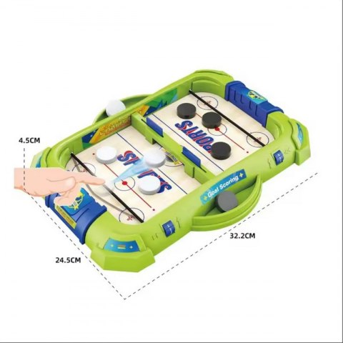 WOOPIE Gra Zręcznościowa 2w1 Mini Hokej Wyścigi Woopie