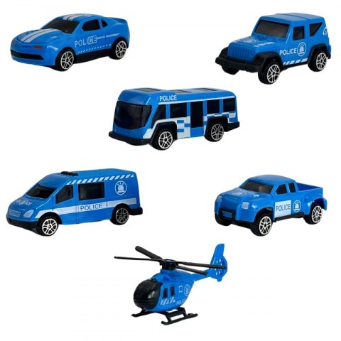 WOOPIE Zestaw Cieżarówka Transporter 3w1 Niebieski Policja Woopie WOOPIE Zestaw Cieżarówka Transporter 3w1 Niebieski Policja Woopie