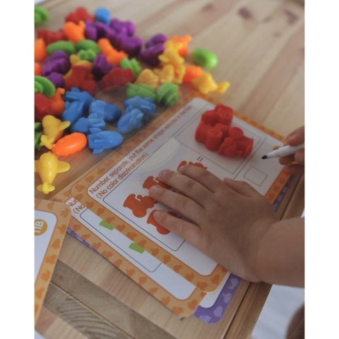 WOOPIE Zestaw Edukacyjny Nauka Liczenia Montessori Sorter Kolorów 16SZT Woopie