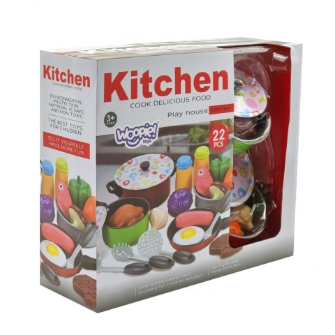 WOOPIE Zestaw XXL Kucharza Akcesoria Przybory Kuchenne 22 el. Woopie